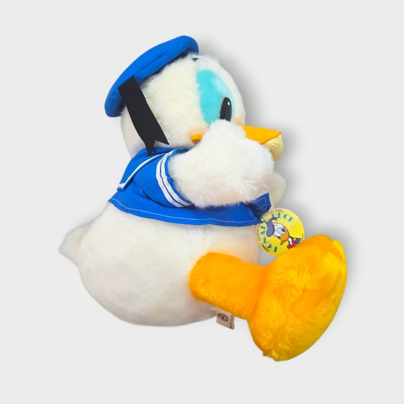 NWT Disney Plush Doll Vintage Donald Duck 16in Retro Sun and Star Rare 1970s L - Picture 9 of 15
